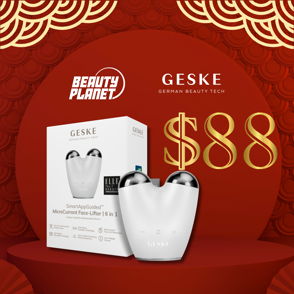 Geske MicroCurrent Face-Lifter | 6 in 1